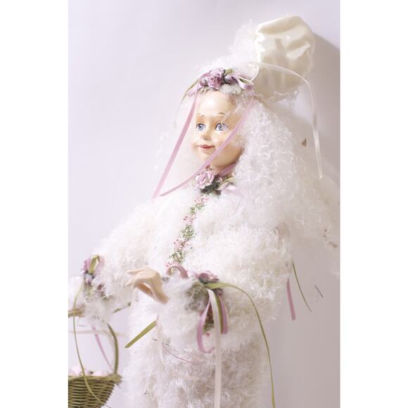 Vintage, Doll wearing Easter Rabbit Outfit, White, Decorative, ~ 251114-WH 824 - Picture 3 of 5